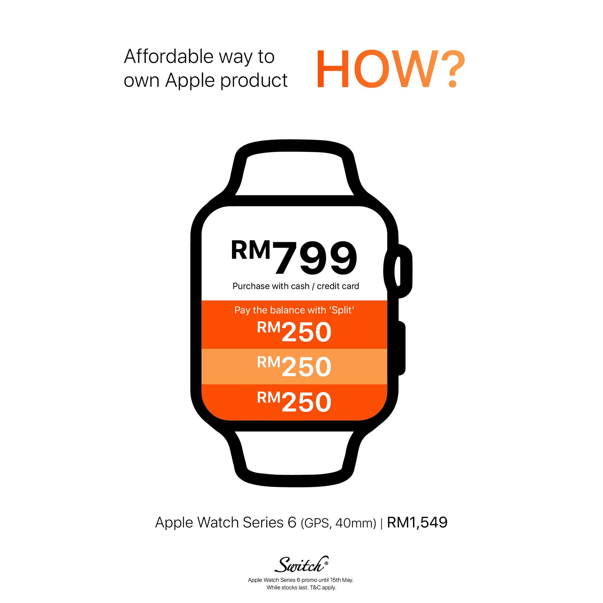 Rm200 Switch 机会来啦!Switch和Machines推出Apple Watch Series 6优惠:折扣高达RM200,售RM1549起! - Zing ...