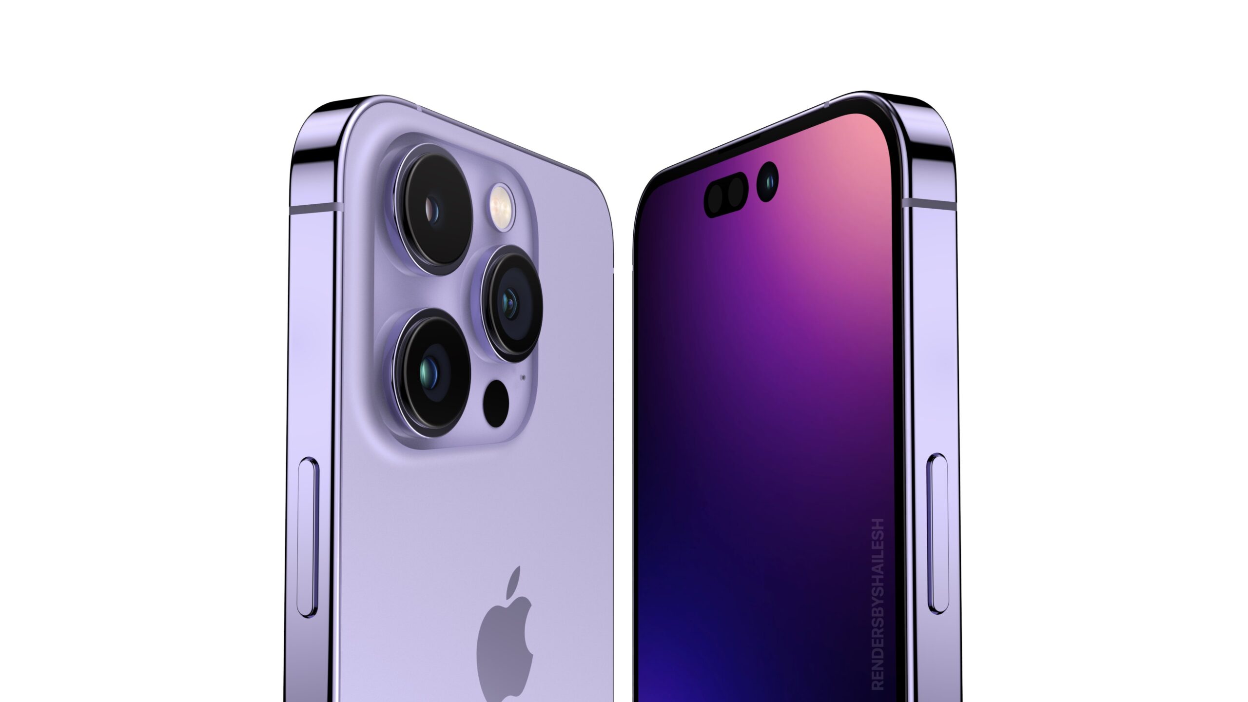 辨识度拉满!iPhone 14 Pro渲染图曝光:告别刘海屏、采用“感叹号”双挖孔、屏幕边框更窄!