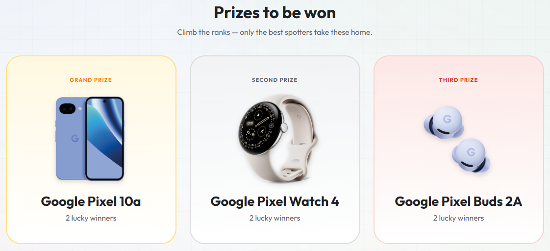 赢得免费Pixel 10a、Pixel Watch和Buds！Google Pixel足球活动开跑！